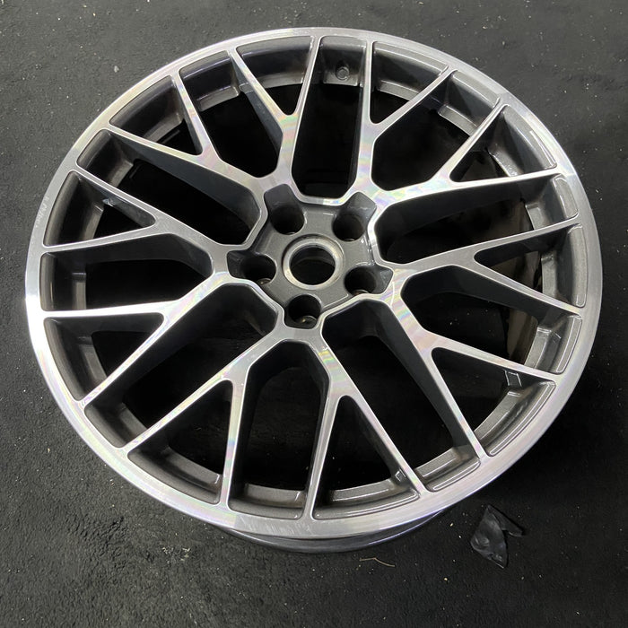 20" PORSCHE MACAN 15-16 20x10, 20 spoke, titanium finish Original OEM Wheel Rim - View 8