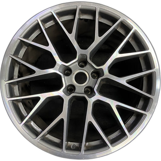 20" PORSCHE MACAN 15-16 20x10 20 spoke titanium finish Original OEM Wheel Rim - Front View