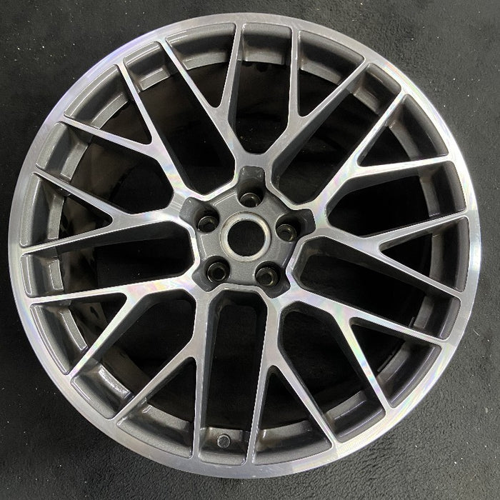 20" PORSCHE MACAN 15-16 20x10 20 spoke titanium finish Original OEM Wheel Rim - Additional View