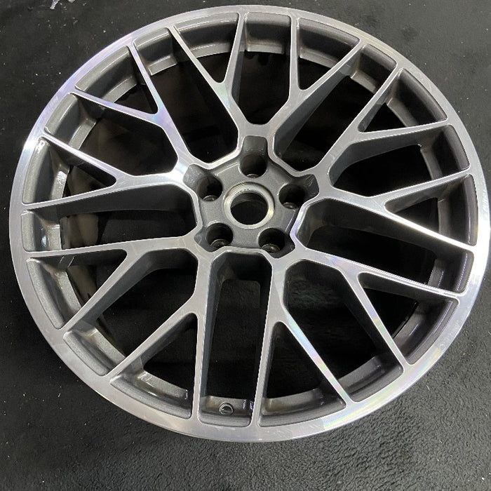 20" PORSCHE MACAN 15-16 20x10 20 spoke titanium finish Original OEM Wheel Rim - View 7