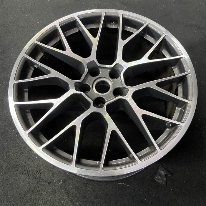 20" PORSCHE MACAN 15-16 20x10 20 spoke titanium finish Original OEM Wheel Rim - View 8