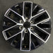 20" GX550 24 20x7.5 alloy machined black Original OEM Wheel Rim - Front View