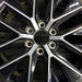 20" GX550 24 20x7.5 alloy machined black Original OEM Wheel Rim - Angle View