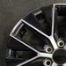 20" GX550 24 20x7.5 alloy machined black Original OEM Wheel Rim - Side Profile
