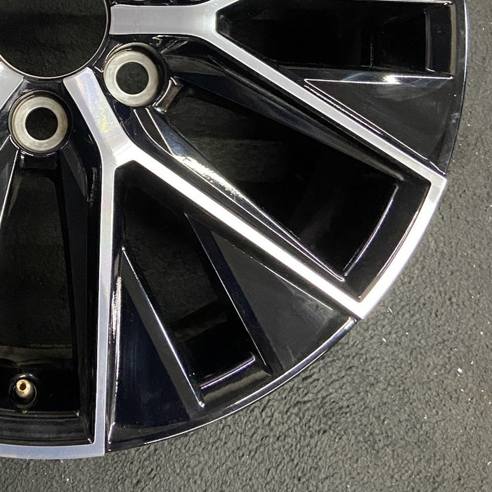 20" GX550 24 20x7.5 alloy machined black Original OEM Wheel Rim - Back View