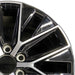20" GX550 24 20x7.5 alloy machined black Original OEM Wheel Rim - Side Profile