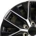 20" GX550 24 20x7.5 alloy machined black Original OEM Wheel Rim - Angle View