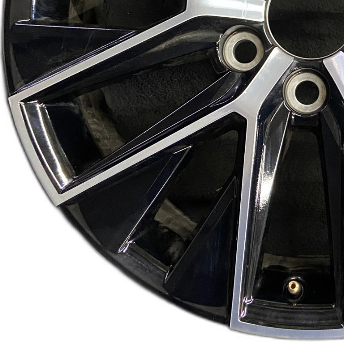 20" GX550 24 20x7.5 alloy machined black Original OEM Wheel Rim - Back View