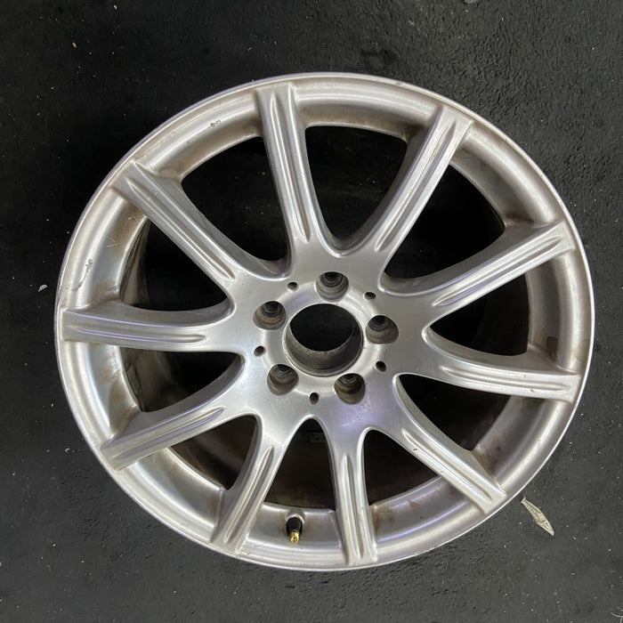 17" MERCEDES SLK 05-07 171 Type; SLK350, 17x8.5 , 10 spoke Original OEM Wheel - Close-Up Detail