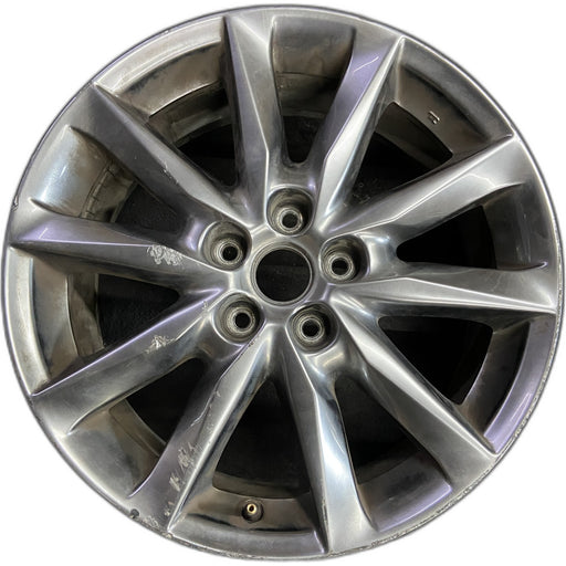 18" MAZDA 3 17-18 18x7 , dark silver Original OEM Wheel Rim - Front View