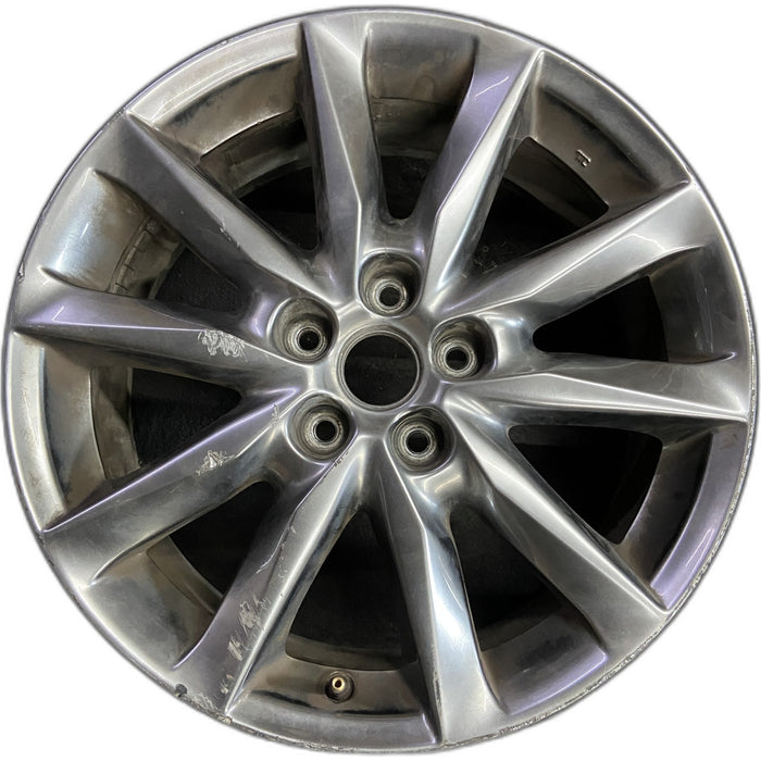 18" MAZDA 3 17-18 18x7 , dark silver Original OEM Wheel Rim - Front View