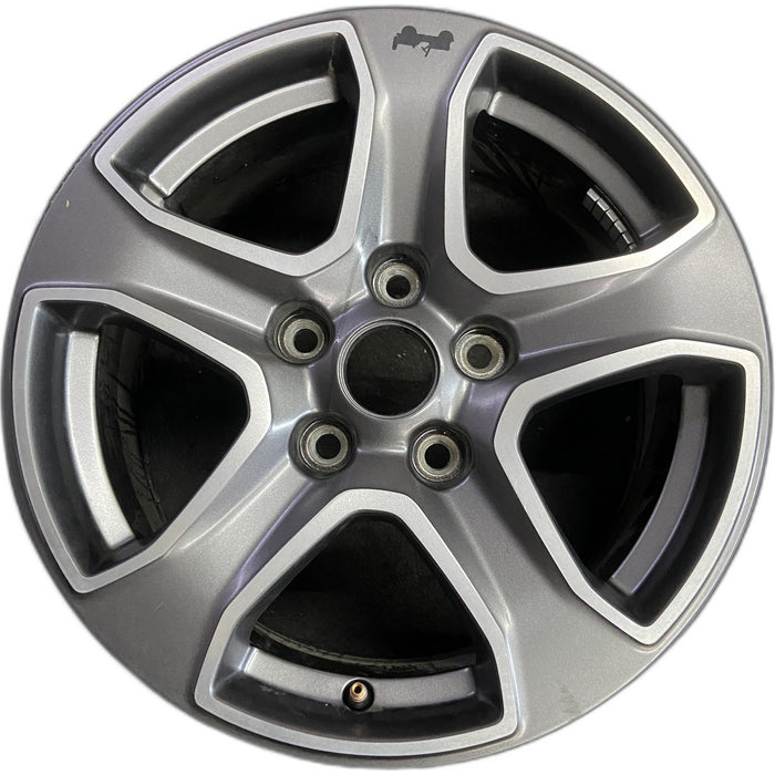 17" WRANGLER 18 VIN X , 17x7.5, , aluminum, straight spoke, w/o recessed outer - Front View