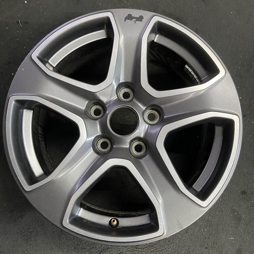 17" WRANGLER 18 VIN X , 17x7.5, , aluminum, straight spoke, w/o recessed outer - Angle View
