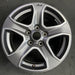 17" WRANGLER 18 VIN X , 17x7.5, , aluminum, straight spoke, w/o recessed outer - Angle View