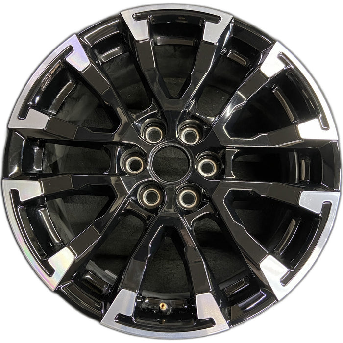 18" TRAVERSE 24 , 18x7.5, gloss black Original OEM Wheel Rim - Front View