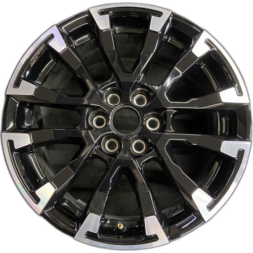 18" TRAVERSE 24 , 18x7.5, gloss black Original OEM Wheel Rim - Front View