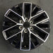 20" GX550 24 20x7.5 alloy machined black Original OEM Wheel Rim - Front View