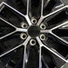 20" GX550 24 20x7.5 alloy machined black Original OEM Wheel Rim - Angle View