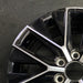 20" GX550 24 20x7.5 alloy machined black Original OEM Wheel Rim - Side Profile