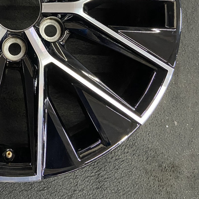 20" GX550 24 20x7.5 alloy machined black Original OEM Wheel Rim - Back View