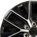 20" GX550 24 20x7.5 alloy machined black Original OEM Wheel Rim - Angle View