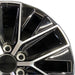 20" GX550 24 20x7.5 alloy machined black Original OEM Wheel Rim - Side Profile