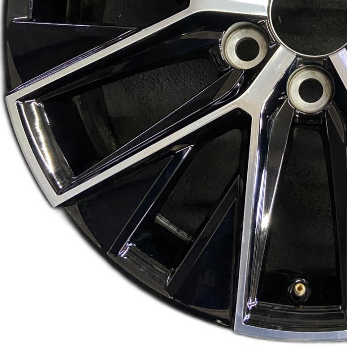 20" GX550 24 20x7.5 alloy machined black Original OEM Wheel Rim - Back View
