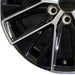 20" GX550 24 20x7.5 alloy machined black Original OEM Wheel Rim - Back View