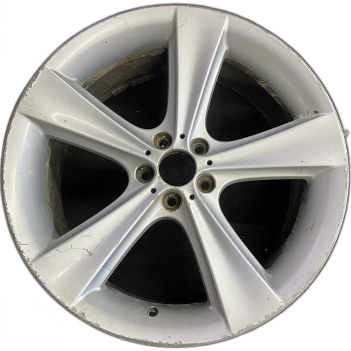 21" BMW 745i 02-05 21x9 alloy 5 flat spoke frt Original OEM Wheel Rim - Front View
