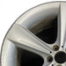 21" BMW 745i 02-05 21x9 alloy 5 flat spoke frt Original OEM Wheel Rim - Angle View