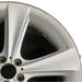 21" BMW 745i 02-05 21x9 alloy 5 flat spoke frt Original OEM Wheel Rim - Side Profile