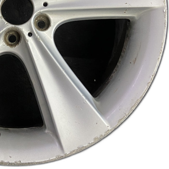 21" BMW 745i 02-05 21x9 alloy 5 flat spoke frt Original OEM Wheel Rim - Close-Up Detail