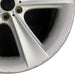 21" BMW 745i 02-05 21x9 alloy 5 flat spoke frt Original OEM Wheel Rim - Close-Up Detail