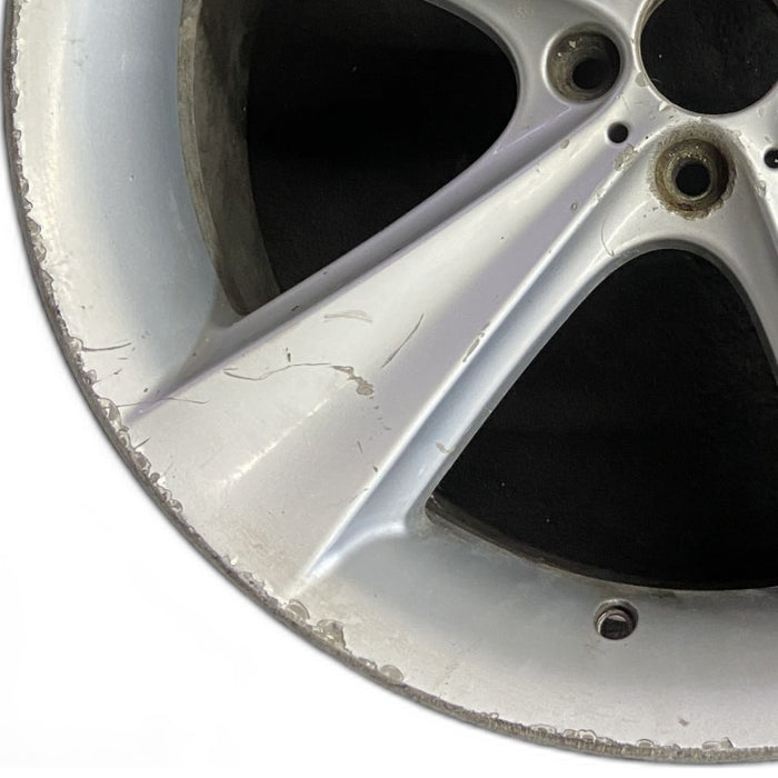 21" BMW 745i 02-05 21x9 alloy 5 flat spoke frt Original OEM Wheel Rim - Back View