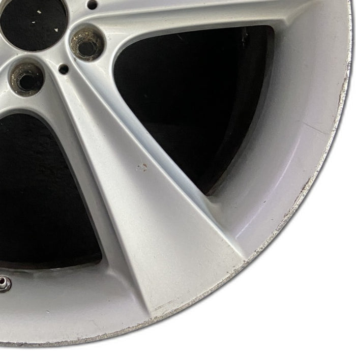 21" BMW 750i 06-08 21x10 alloy 5 flat spoke rear Original OEM Wheel Rim - Close-Up Detail