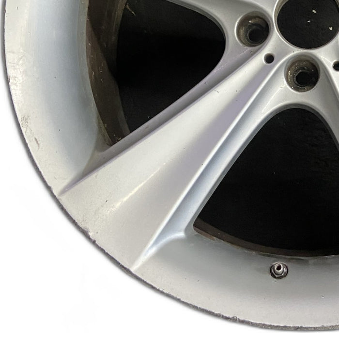 21" BMW 750i 06-08 21x10 alloy 5 flat spoke rear Original OEM Wheel Rim - Back View