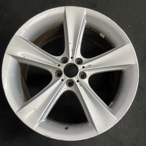 21" BMW 750i 06-08 21x10 alloy 5 flat spoke rear Original OEM Wheel Rim - Front View
