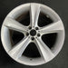 21" BMW 750i 06-08 21x10 alloy 5 flat spoke rear Original OEM Wheel Rim - Front View