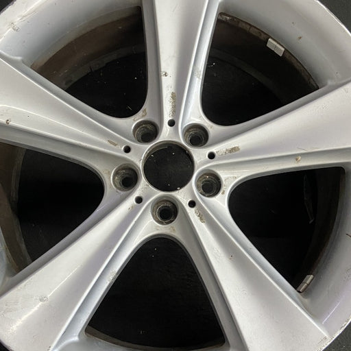 21" BMW 750i 06-08 21x10 alloy 5 flat spoke rear Original OEM Wheel Rim - Angle View