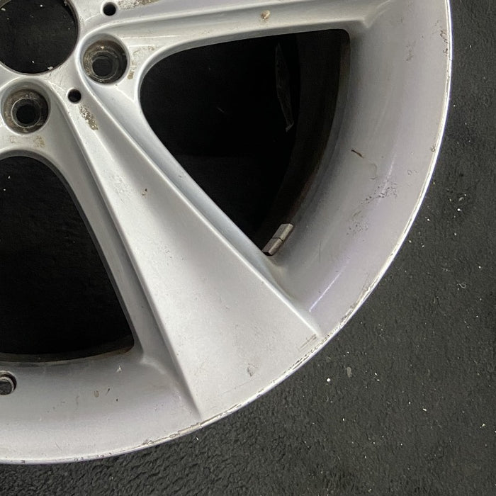21" BMW 750i 06-08 21x10 alloy 5 flat spoke rear Original OEM Wheel Rim - Back View