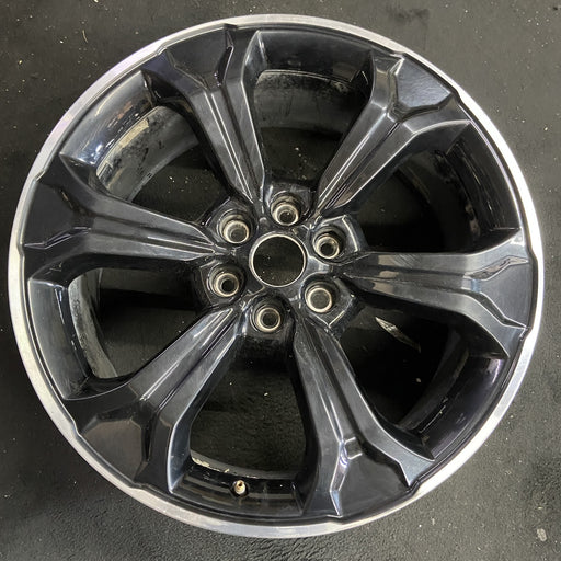 22" EXPEDITION 22-24 22x9.5, 6 spoke, black Original OEM Wheel Rim - Angle View