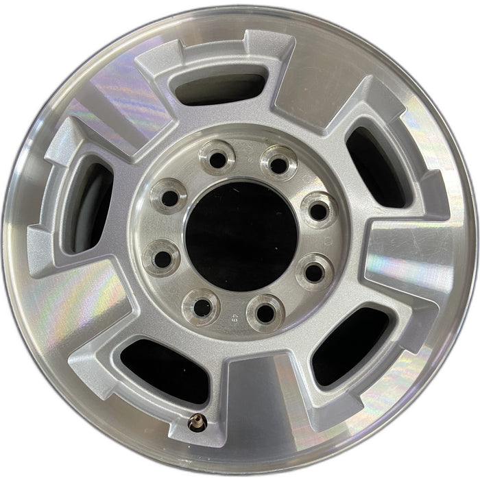 17" SIERRA 2500 PICKUP 11-13 17x7.5, aluminum Original OEM Wheel Rim - Front View