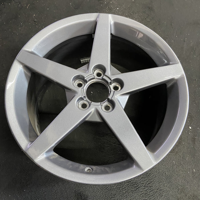 19" CORVETTE 05-07 19x10 , 5 spoke, gunmetal Original OEM Wheel Rim - Side Profile
