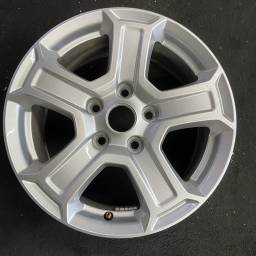 17" WRANGLER 18 VIN X , 17x7.5, , aluminum, straight spoke, w/recessed outer - Angle View