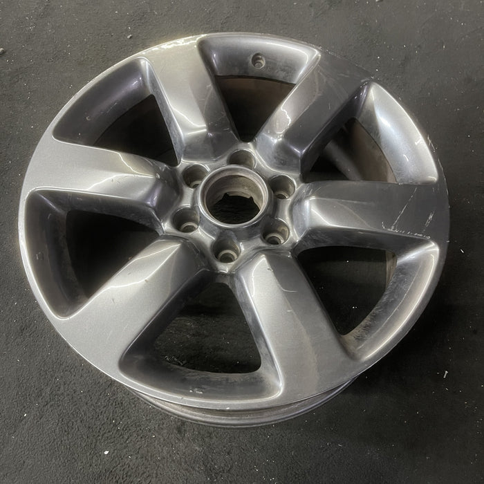 20" TITAN 12 20x8, alloy, silver, dark hyper silver Original OEM Wheel Rim - Close-Up Detail