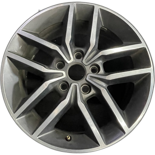 18" GRAND CHEROKEE 17 18x8, aluminum, w/o 75th Anniversary package; polished - Front View