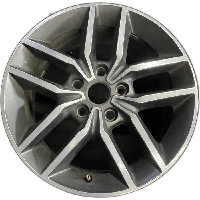 18" GRAND CHEROKEE 17 18x8, aluminum, w/o 75th Anniversary package; polished - Front View