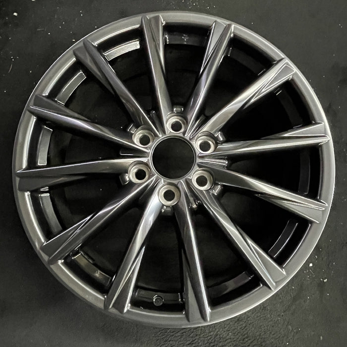 22" LEXUS LX600 22-25 22x8 , 12 spoke Original OEM Wheel Rim - Angle View