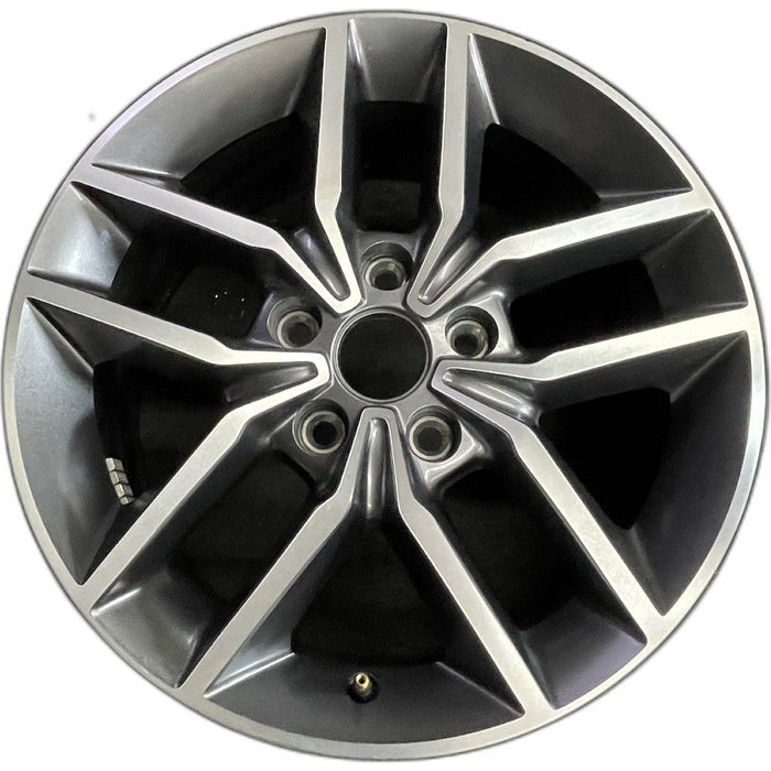 18" GRAND CHEROKEE 17 18x8, aluminum, w/o 75th Anniversary package; polished - Front View