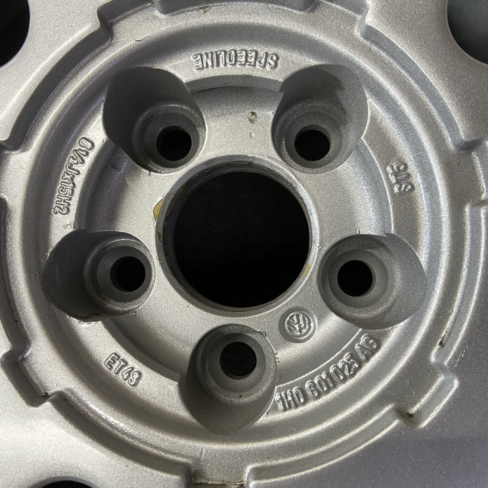15" GOLF 97-98 15x6.5 , 7 spoke Original OEM Wheel Rim - Back View